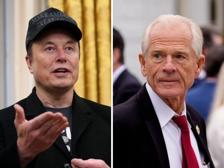 Elon Musk's tariff rift with Trump's top trade advisor is getting ugly