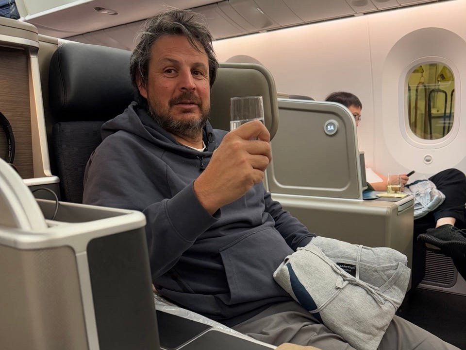 We flew business class on one of the world's longest flights. The perks made me wish our 17-hour trip was longer.