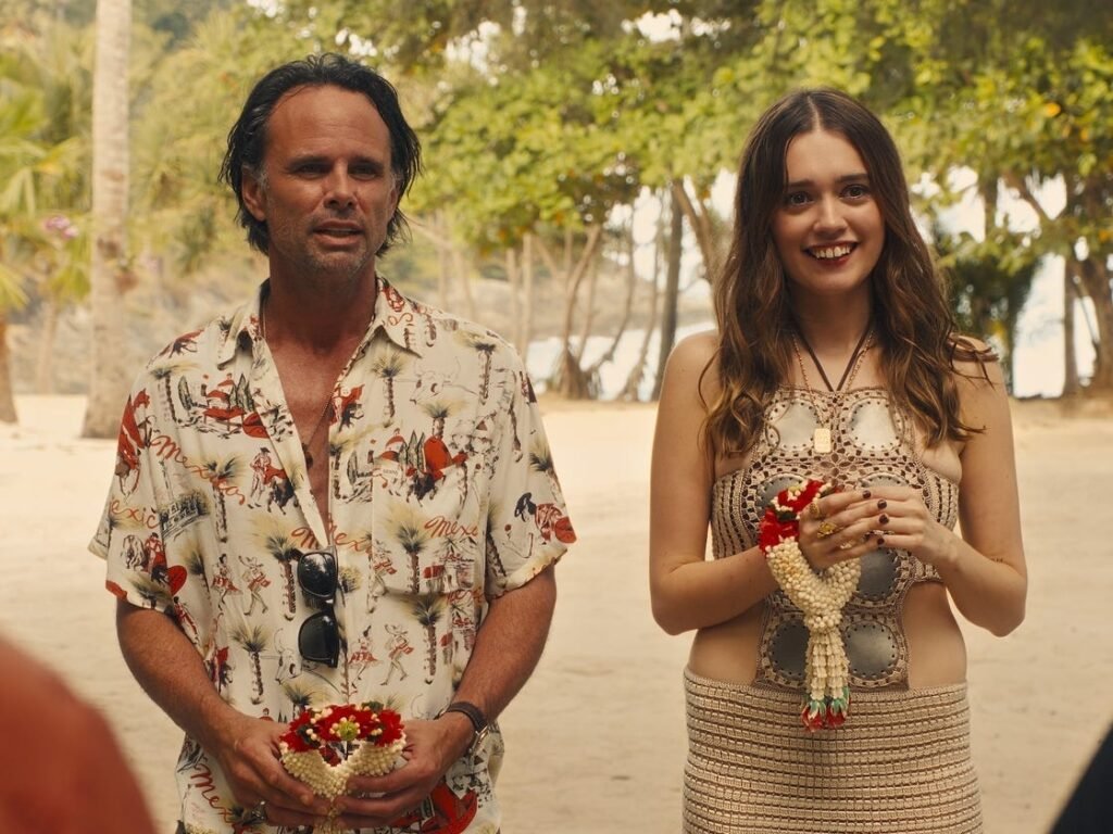 'The White Lotus' stars Aimee Lou Wood and Walton Goggins disagree about Chelsea and Rick's relationship