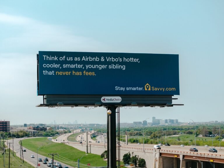 A little-known vacation-rental company poked fun at Airbnb with a pointed billboard