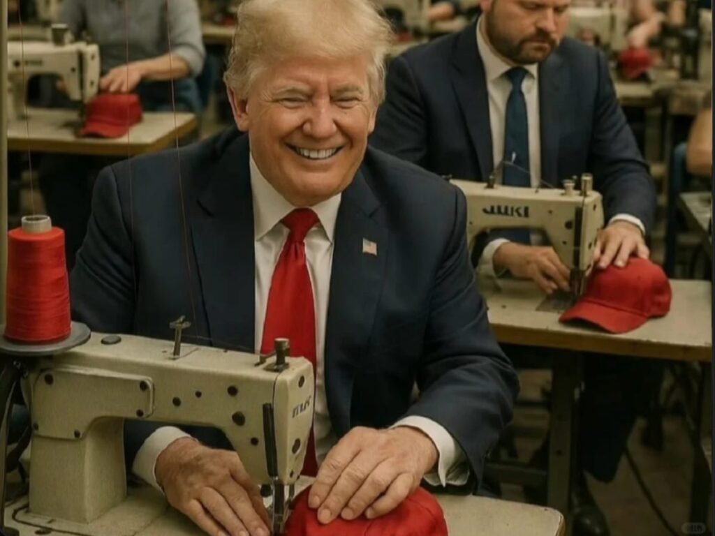 Chinese social media users have turned the trade war into a meme war, complete with AI-generated art