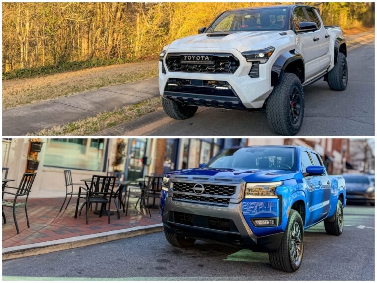 I drove the Toyota Tacoma and Nissan Frontier pickup trucks. Here's how they compare and which one I'd buy
