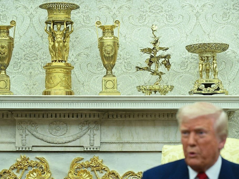 Before-and-after photos show changes Trump has made to the White House decor, so far