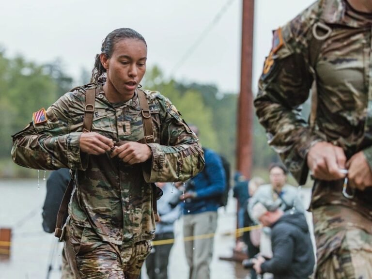 1st Lt. Gabrielle White is the first woman to finish the Best Ranger Competition. See what she endured in the grueling 3-day event.