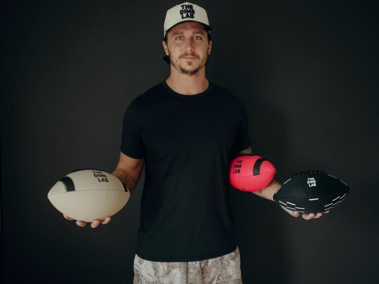 A former NFL player turned a football side project into a business with around $850,000 in sales in under a year