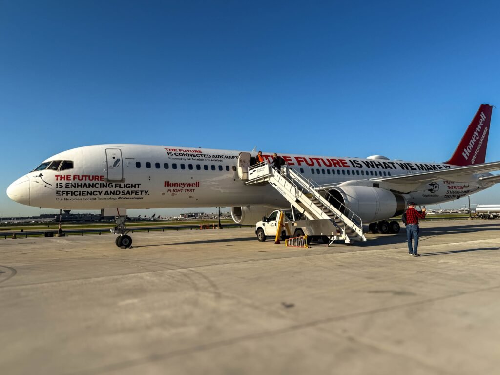 I went on a test flight showcasing Honeywell's new technology that could prevent airliners from colliding