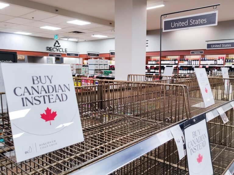 Some Canadian stores are labeling US imports with a T for 'tariffs' — and buyers are snapping up alternatives
