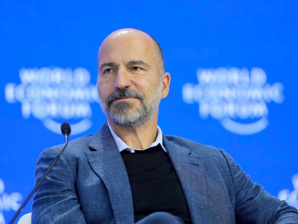 Uber CEO Dara Khosrowshahi says self-driving on his Tesla is 'delightful' and welcomes Elon Musk's competition in autonomous taxis