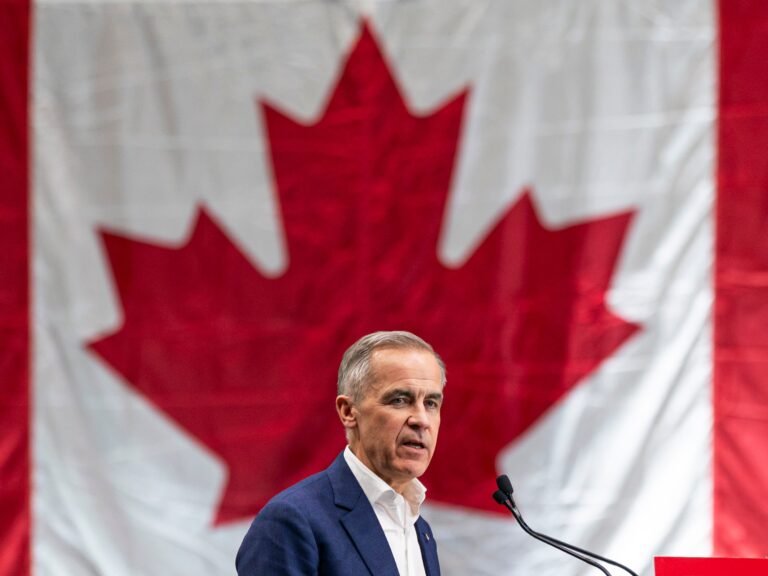 Carney and Liberal Party projected as winners as Canadians rally against Trump's tariffs