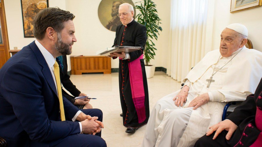 Vance says it's 'pretty crazy' he met pope right before he died