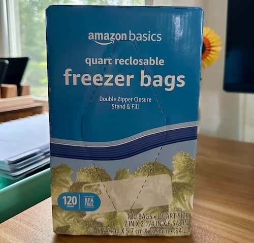 Amazon Basics Reclosable Freezer Quart Bags, 120 Count only $5.22 shipped, plus more!