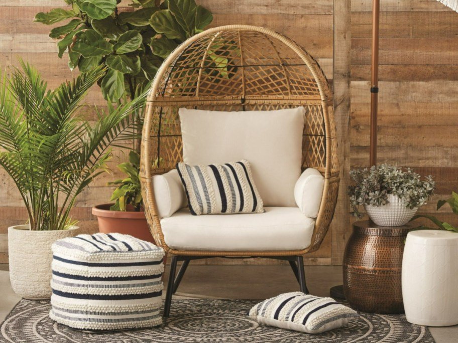 Wicker Egg Chair & Cushions Just $247 Shipped on Walmart.com