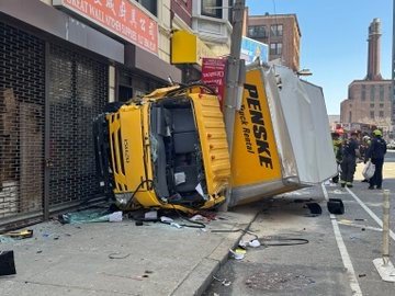 At least 6 hurt in Boston after truck hits pedestrians