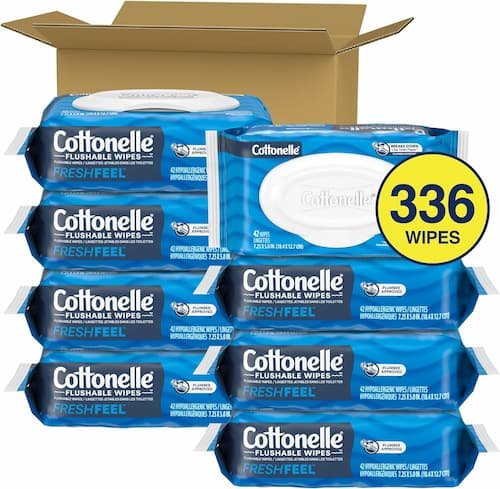 Cottonelle Fresh Feel Flushable Wet Wipes 8-Pack (336 Wipes) only $11.17 shipped!