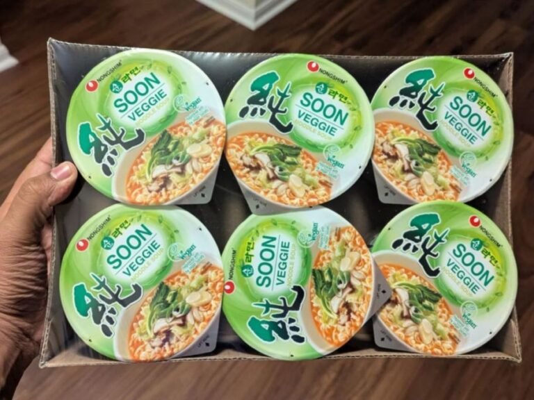 Nongshim Veggie Noodle Soup 6-Pack Just $3.75 Shipped on Amazon – Just 63¢ Per Cup!