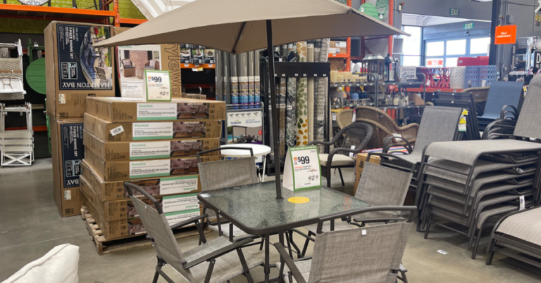 Up to 60% Off Home Depot Patio Furniture + Free Shipping | 6-Piece Set w/ Umbrella Just $99 Shipped!