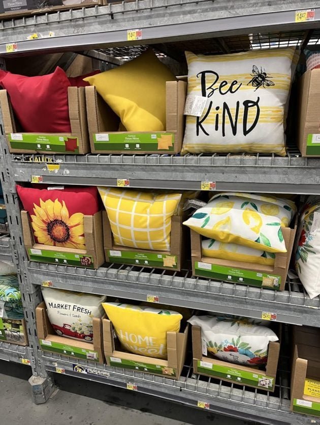 Mainstays Reversible Outdoor Throw Pillows only $4.50!