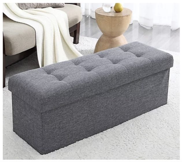 Tufted Large Storage Ottoman Bench only $29.99 shipped!