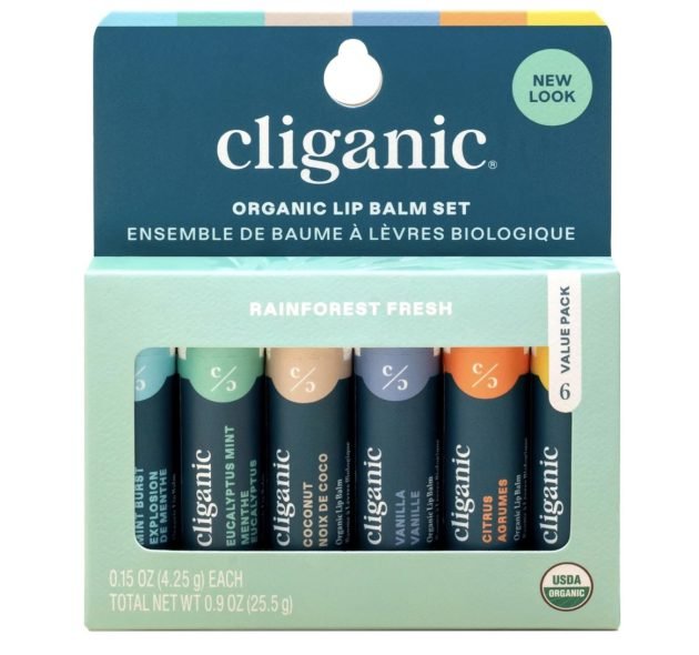 Cliganic USDA Organic Lip Balm Set (6 pack) only $5.52 shipped!