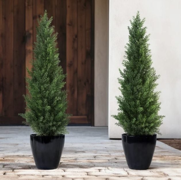 Artificial Cedar Trees 2-Pack only $39.49 shipped!