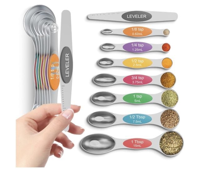 Magnetic Measuring Spoons (Set of 8) only $9.99!