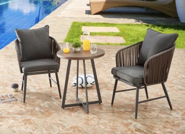 *HOT* 3-Piece Rattan Bistro Patio Set with Cushions only $127.99 shipped, plus more!