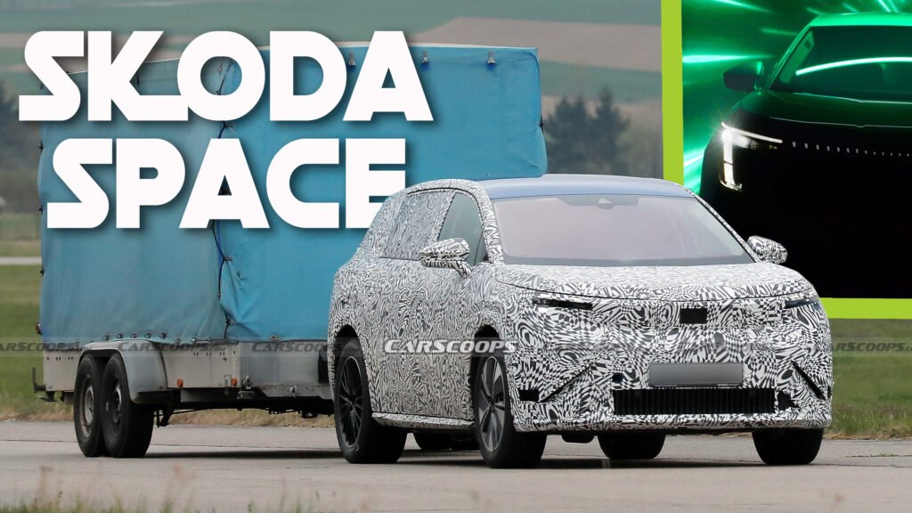 Skoda’s New Electric 7-Seater SUV Can Tow But Don’t Expect To Go Far