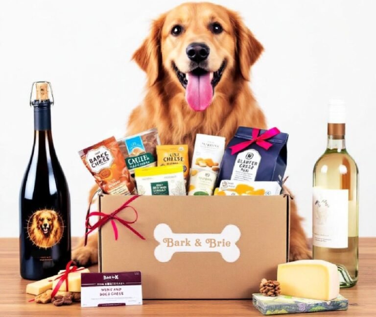 Introducing Bark & Brie – The Ultimate Wine & Cheese Sampler Box for Posh Pups!