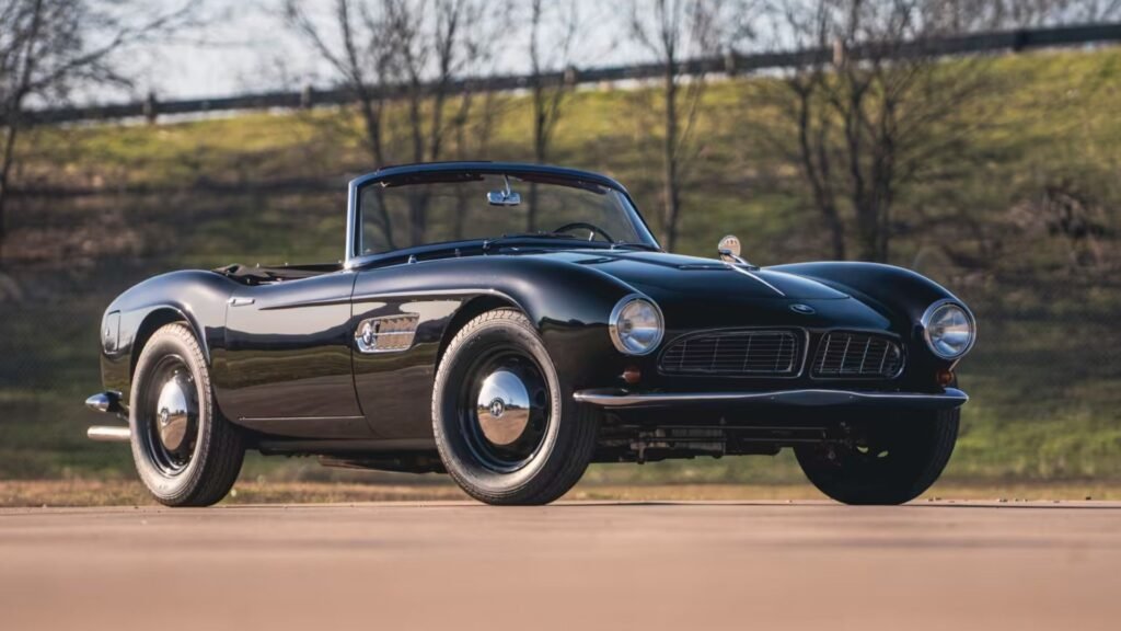 You Can Be Goth Elvis In This Black 1959 BMW 507 Roadster