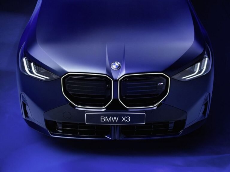 BMW Unveils a Bold Frozen Tanzanite Blue X3 M50 at Salone del Mobile 2025