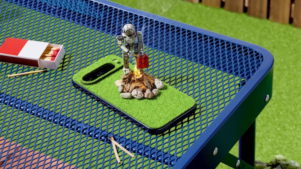 This ridiculous dbrand skin lets you touch grass without ever putting your phone down