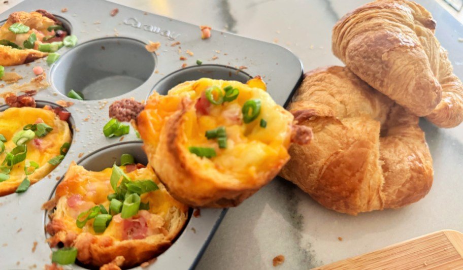 Bake Easy Croissant Egg Muffin Cups for Breakfast!