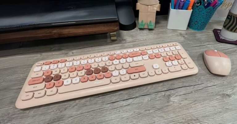 Retro Wireless Keyboard & Mouse Bundle from $18.99 Shipped on Amazon (Reg. $40)
