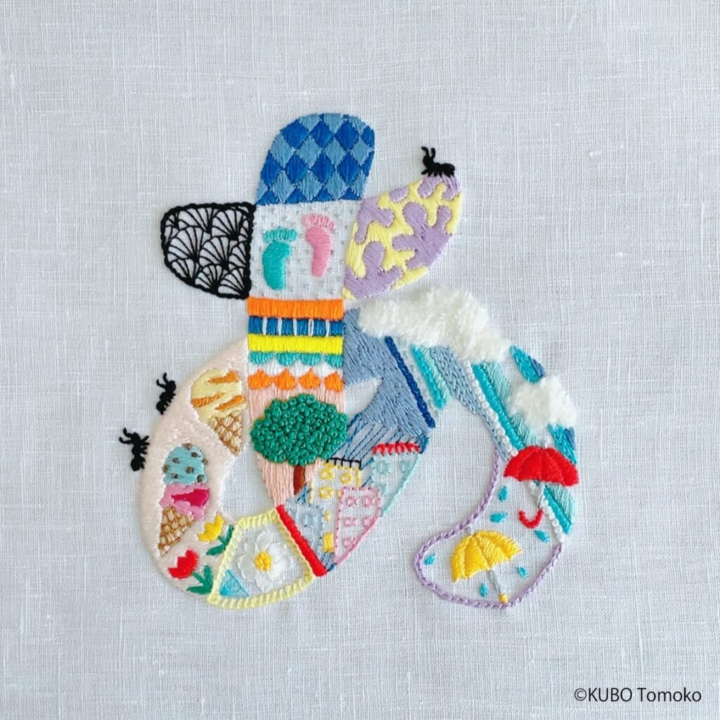 Tomoko Kubo’s Hiragana Embroideries Double as Japanese Language Learning Devices