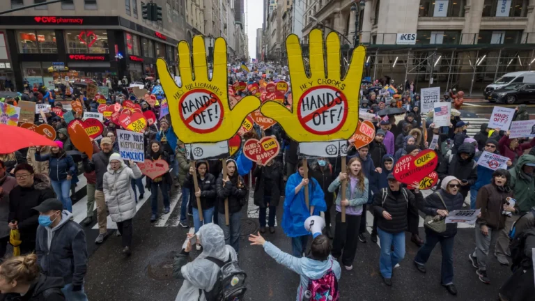 ‘Hands Off’ protests drew hundreds of thousands of people who decried Trump’s attacks on democracy