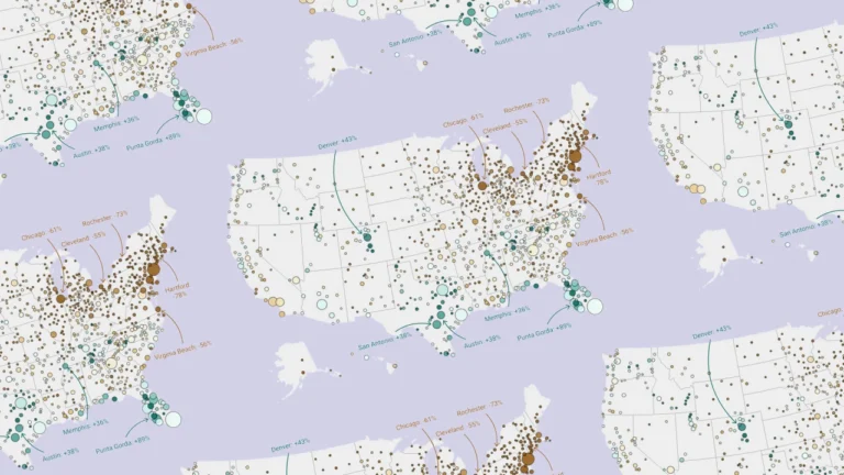 58 housing markets where inventory has spiked, and homebuyers have gained power
