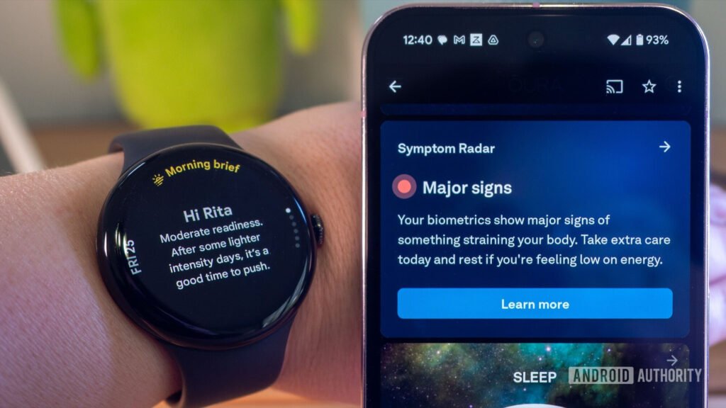 I fell sick wearing a Pixel Watch 3 and Oura Ring 4; only one of them got it right