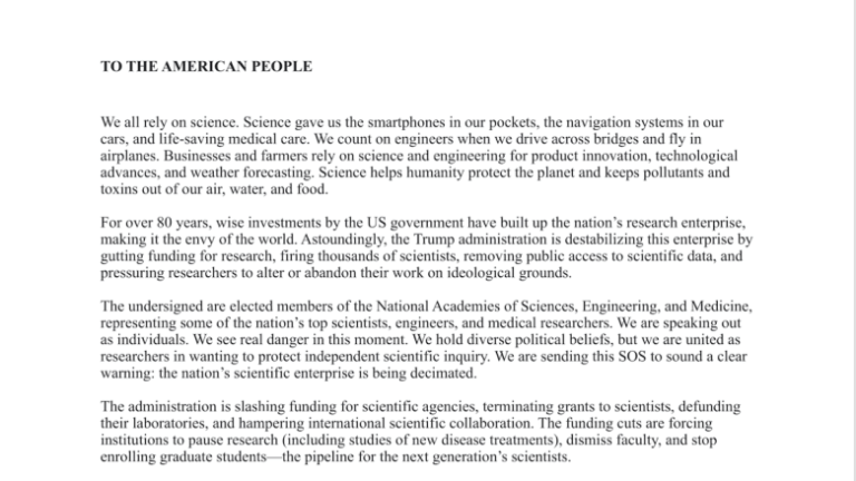 1,900 Scientists Warn Of “Real Danger” In Open Letter