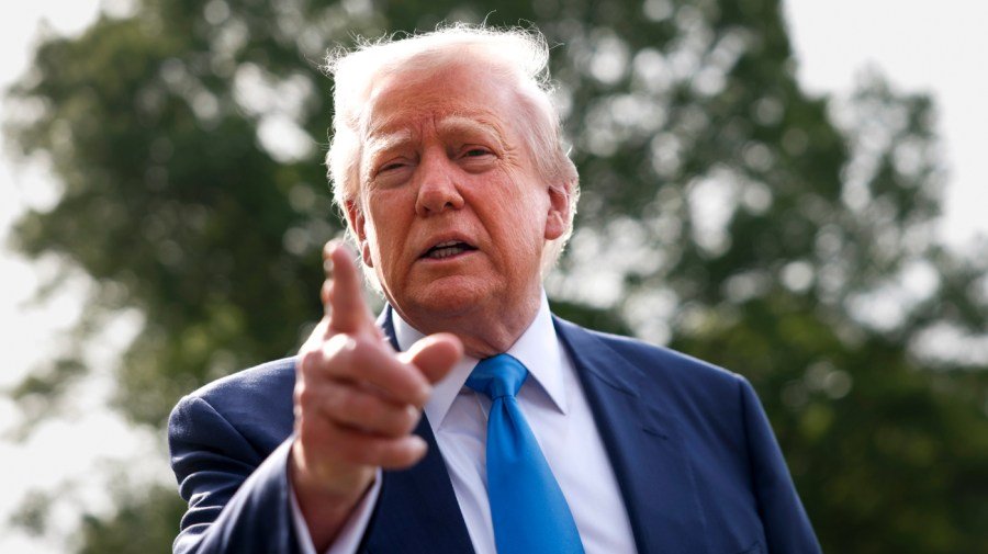 When the going gets tough, Trump blinks
