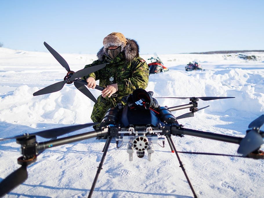NATO countries are racing Russia to develop drones capable of operating in the Arctic
