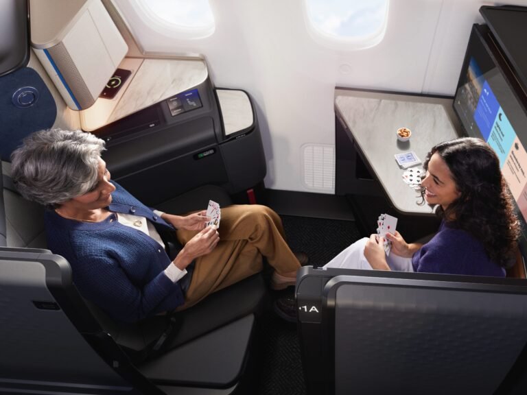 Take a look at United's huge Polaris Studio suites with 27-inch screens coming to its Boeing Dreamliners