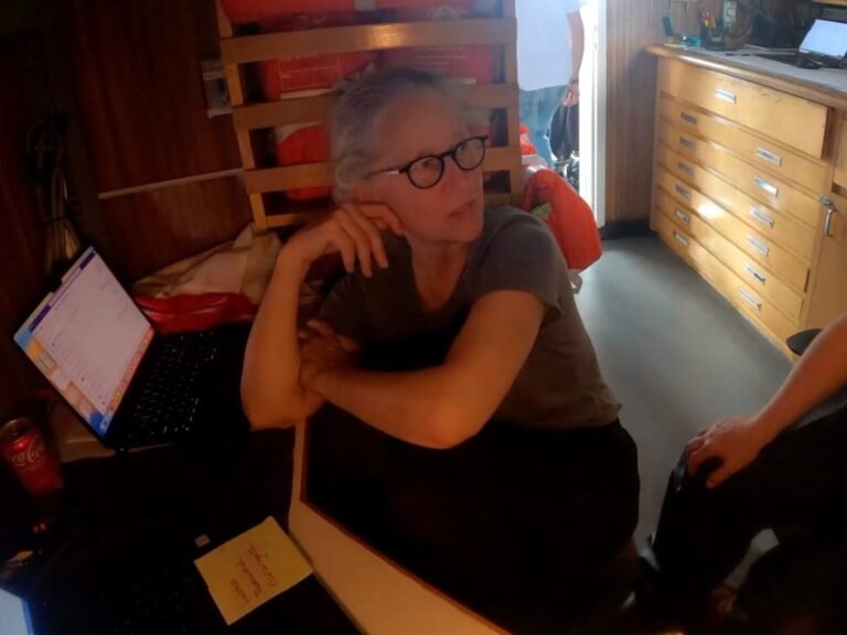 Video footage shows the moment OceanGate CEO Stockton Rush's wife heard the apparent sound of the Titan sub imploding