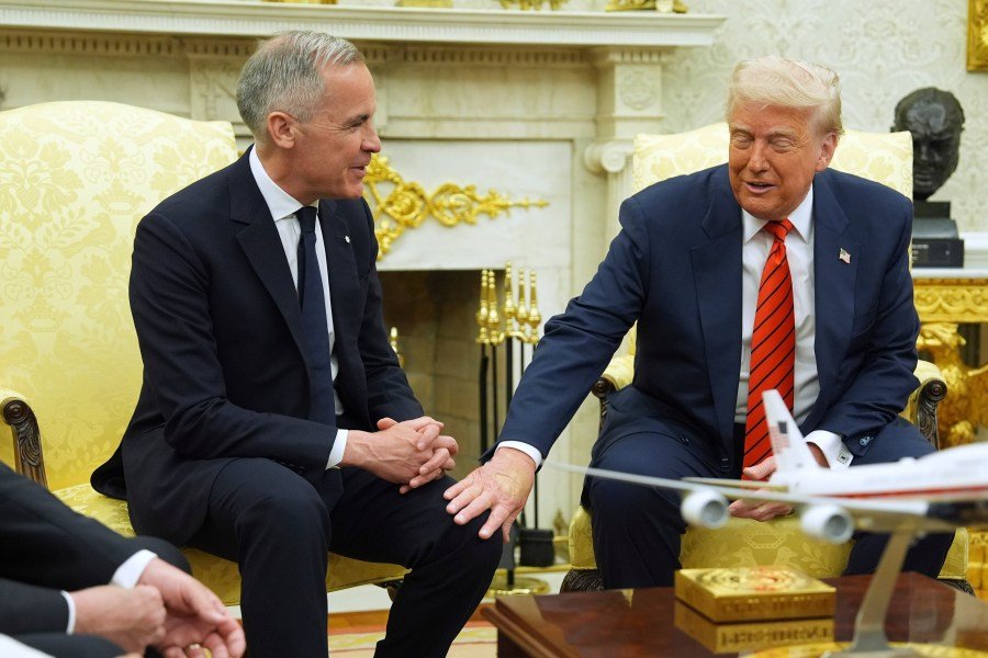 Trump, Carney's friendly spar in the Oval Office
