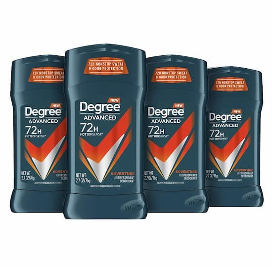 *HOT* Degree Advanced 72 Hour Deodorant 4-Pack only $7.66 shipped!