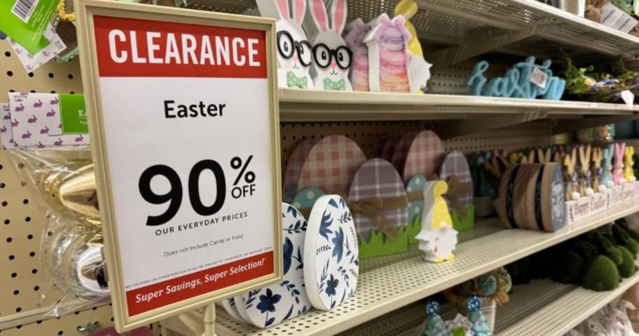 Get 90% Off Hobby Lobby Easter Clearance | Lots of Cute Decor UNDER 50¢