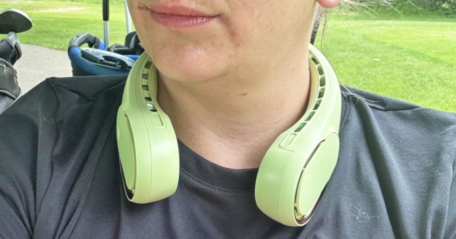 Portable Bladeless Neck Fan Just $12.82 Shipped for Prime Members (Great for Outdoor Events)