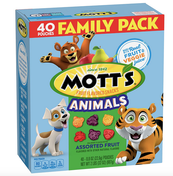 Mott’s Fruit Flavored Snacks, Animals Assorted Fruit, 40 count only $5.18 shipped!