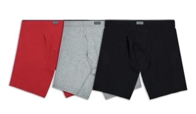 *HOT* Fruit of the Loom Men’s Boxer Briefs, 3-Pack only $6, plus more!