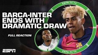 FULL REACTION: Barcelona vs. Inter first leg ends in DRAW after dramatic match | ESPN FC