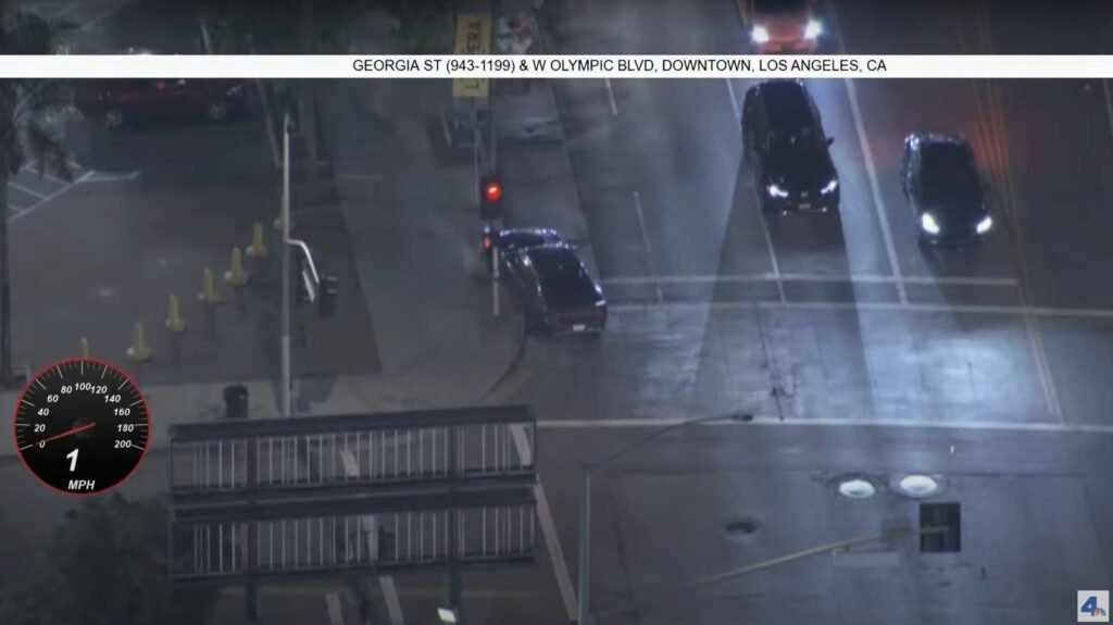 Driverless Car Crashes Into Pole Following LA Police Chase, But It Wasn't A Robotaxi